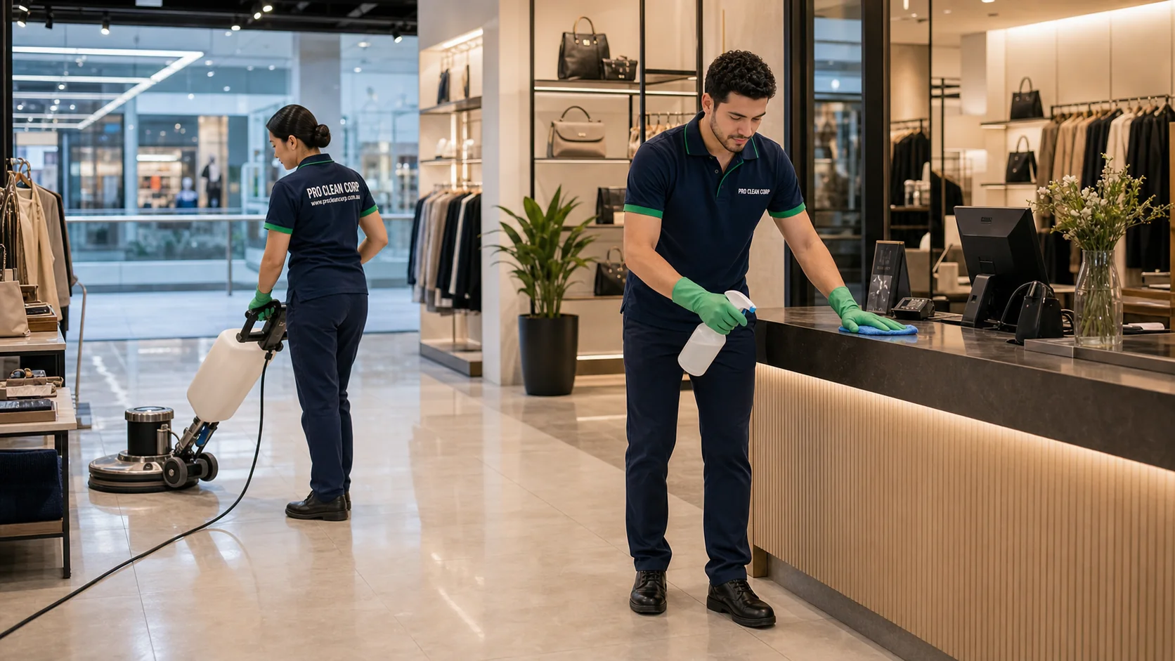 Retail Cleaning specific areas covered